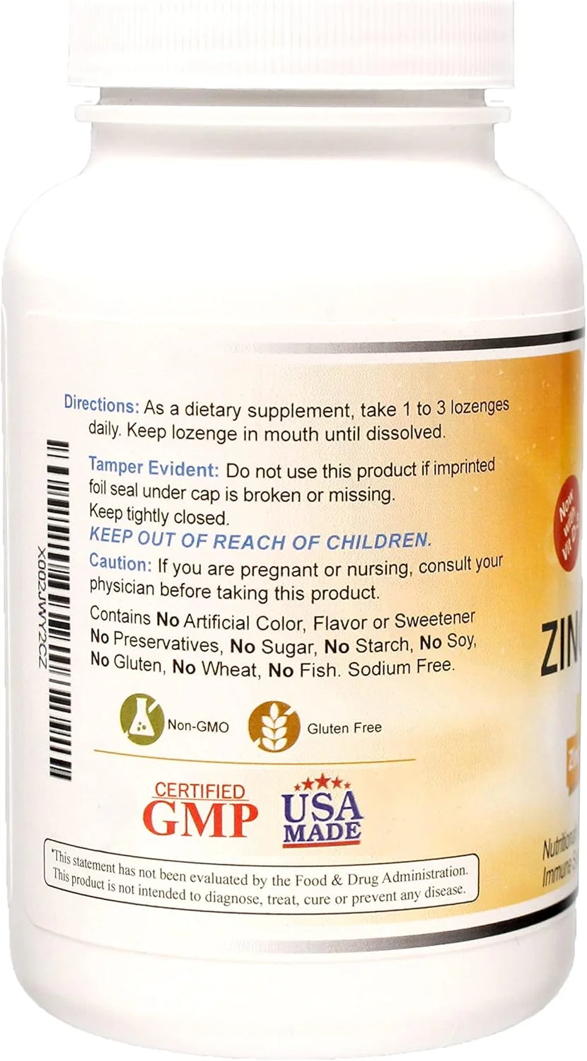 قرصهای مکیدنی زینک واندر لابراتوریز با ویتامین C - با طعم میوه، قرصهای مکیدنی برای پشتیبانی از سیستم ایمنی سالم با 25 میلیگرم مکمل زینک در هر قرص + 30 میلیگرم ویتامین C - 100 عدد قرصهای مکیدنی زینک واندر لابراتوریز با ویتامین C - با طعم میوه، قرصهای مکیدنی برای پشتیبانی از سیستم ایمنی سالم با 25 میلیگرم مکمل زینک در هر قرص + 30 میلیگرم ویتامین C - 100 عدد