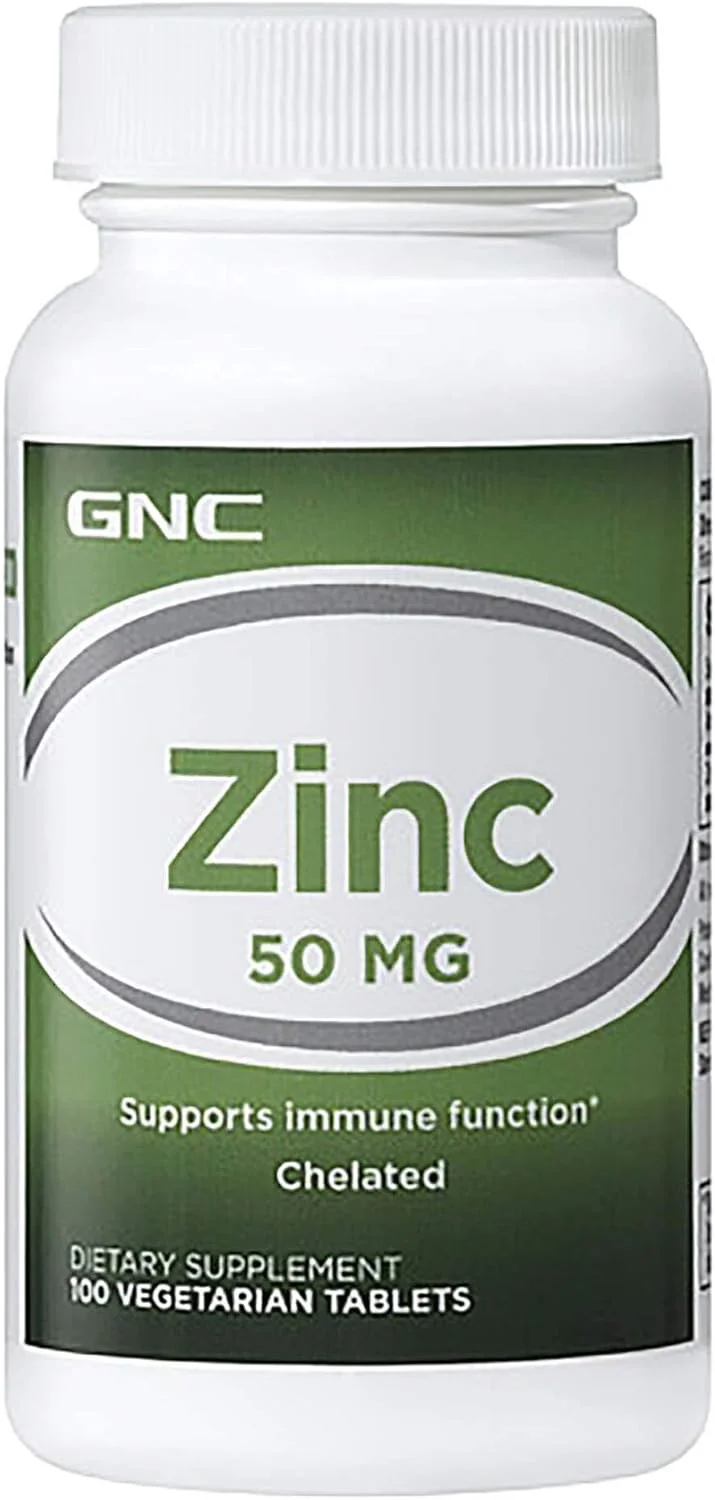 قرص زینک 50 میلی گرم جی ان سی - 100 عدد قرص گیاهی