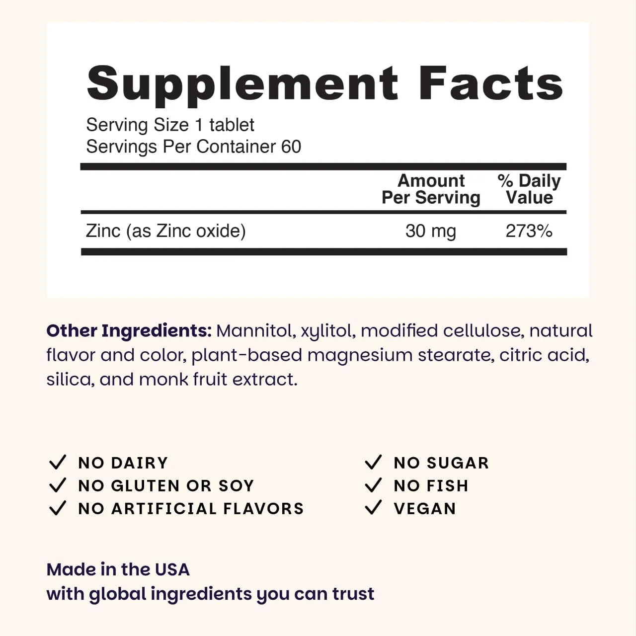 مکمل زینک EZ Melts، 30 میلی گرم، بدون شکر، تامین 2 ماهه مکمل زینک EZ Melts، 30 میلی گرم، بدون شکر، تامین 2 ماهه
