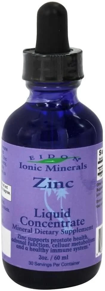 مکمل های معدنی یونی ایدون، زینک، مایع غلیظ، 2 اونس (60 میلی لیتر) مکمل های معدنی یونی ایدون، زینک، مایع غلیظ، 2 اونس (60 میلی لیتر)