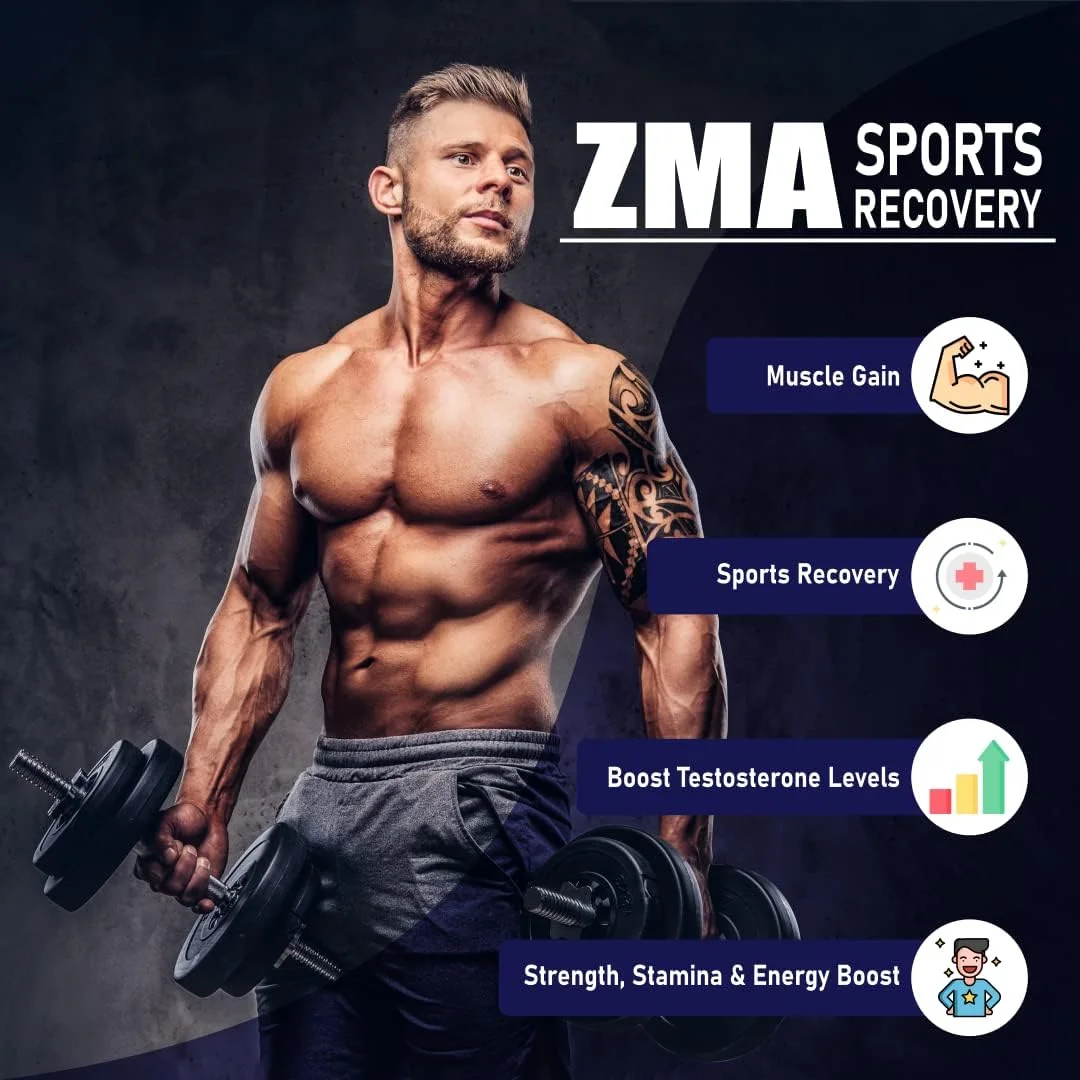 مکمل زینک منیزیم آسپارتات (ZMA) اند تو اند نوتریشن برای آقایان و بانوان به همراه تریبولوس، ویتامین B6 و پیپرین | جذب بالا برای خواب بهتر، گرفتگی عضلات، سلامت اعصاب و ریکاوری ورزشی مکمل زینک منیزیم آسپارتات (ZMA) اند تو اند نوتریشن برای آقایان و بانوان به همراه تریبولوس، ویتامین B6 و پیپرین | جذب بالا برای خواب بهتر، گرفتگی عضلات، سلامت اعصاب و ریکاوری ورزشی