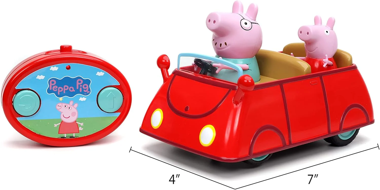 ماشین کنترلی پپا پیگ قرمز Jada Toys، اسباب بازی برای کودکان