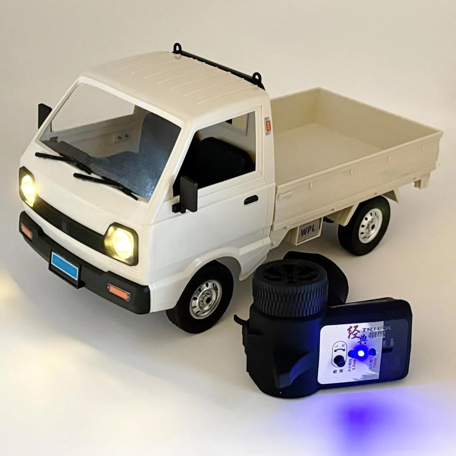 ماشین آرسی کی تراک WPL D12، ماشین دریفت آرسی مقیاس 1/10، کی تراک کنترل از راه دور RTR 2.4G RWD موتور 260، دریفت، اسباب بازی سرگرمی پیکاپ برای بزرگسالان