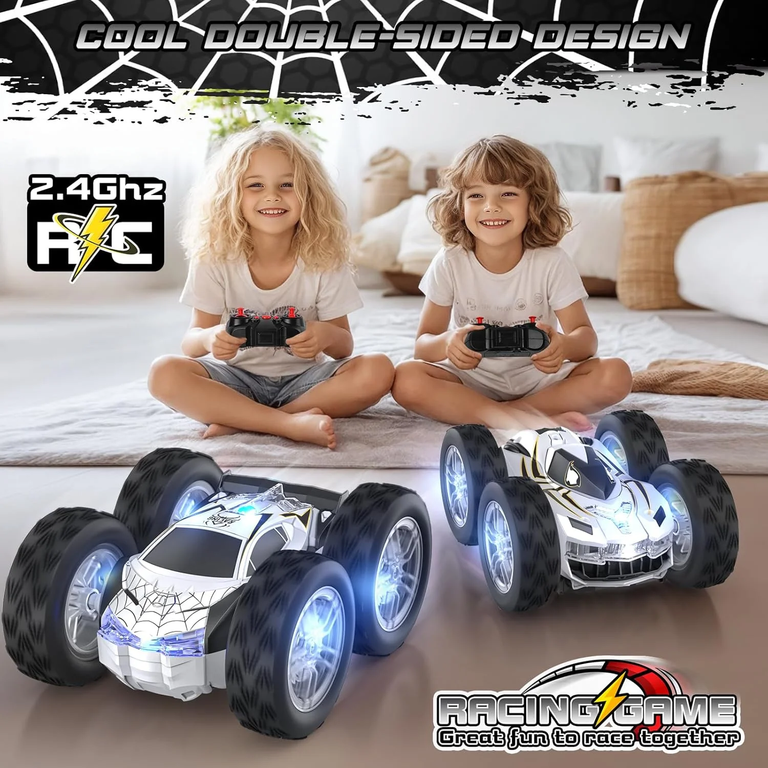 ماشین کنترلی اسباب بازی پسرانه سفید ماشین کنترلی اسباب بازی پسرانه سفید