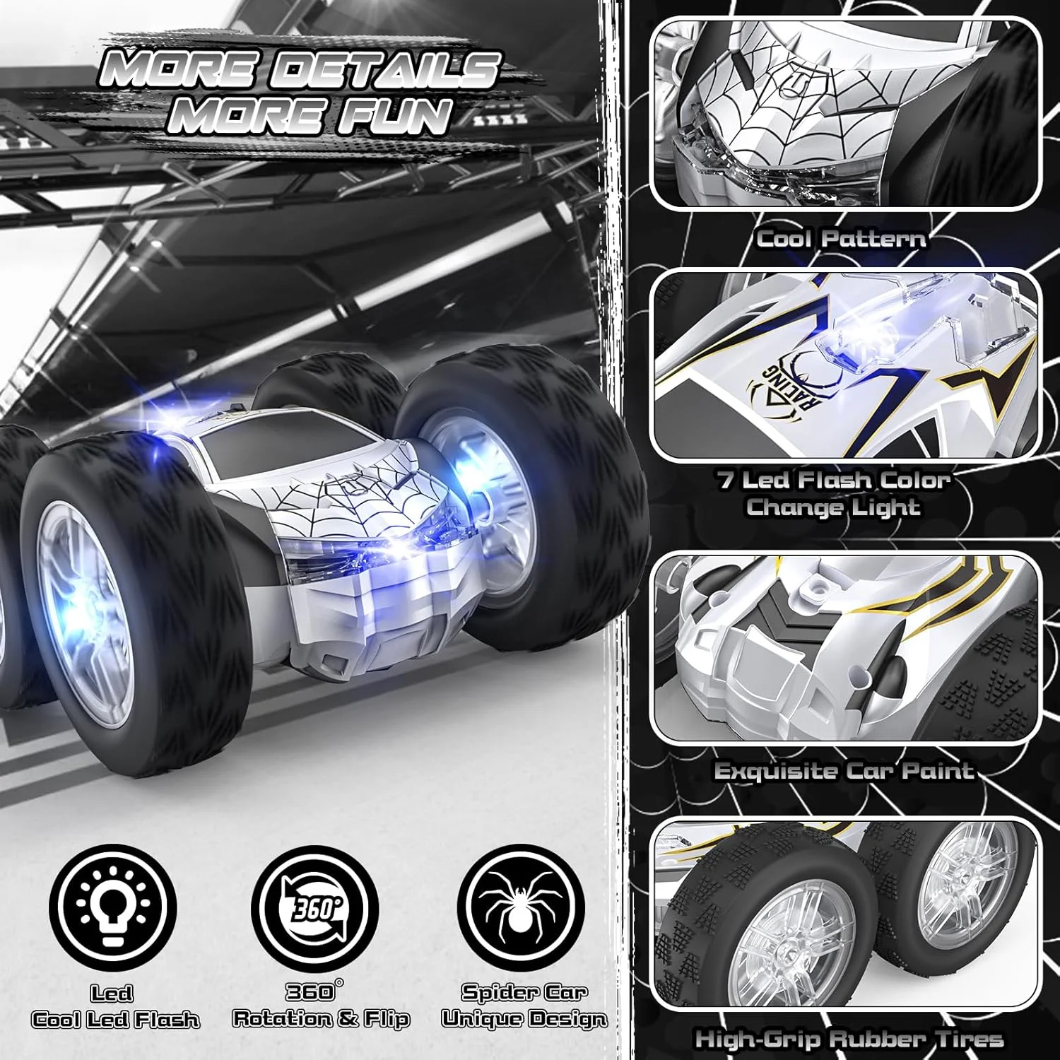 ماشین کنترلی اسباب بازی پسرانه سفید ماشین کنترلی اسباب بازی پسرانه سفید