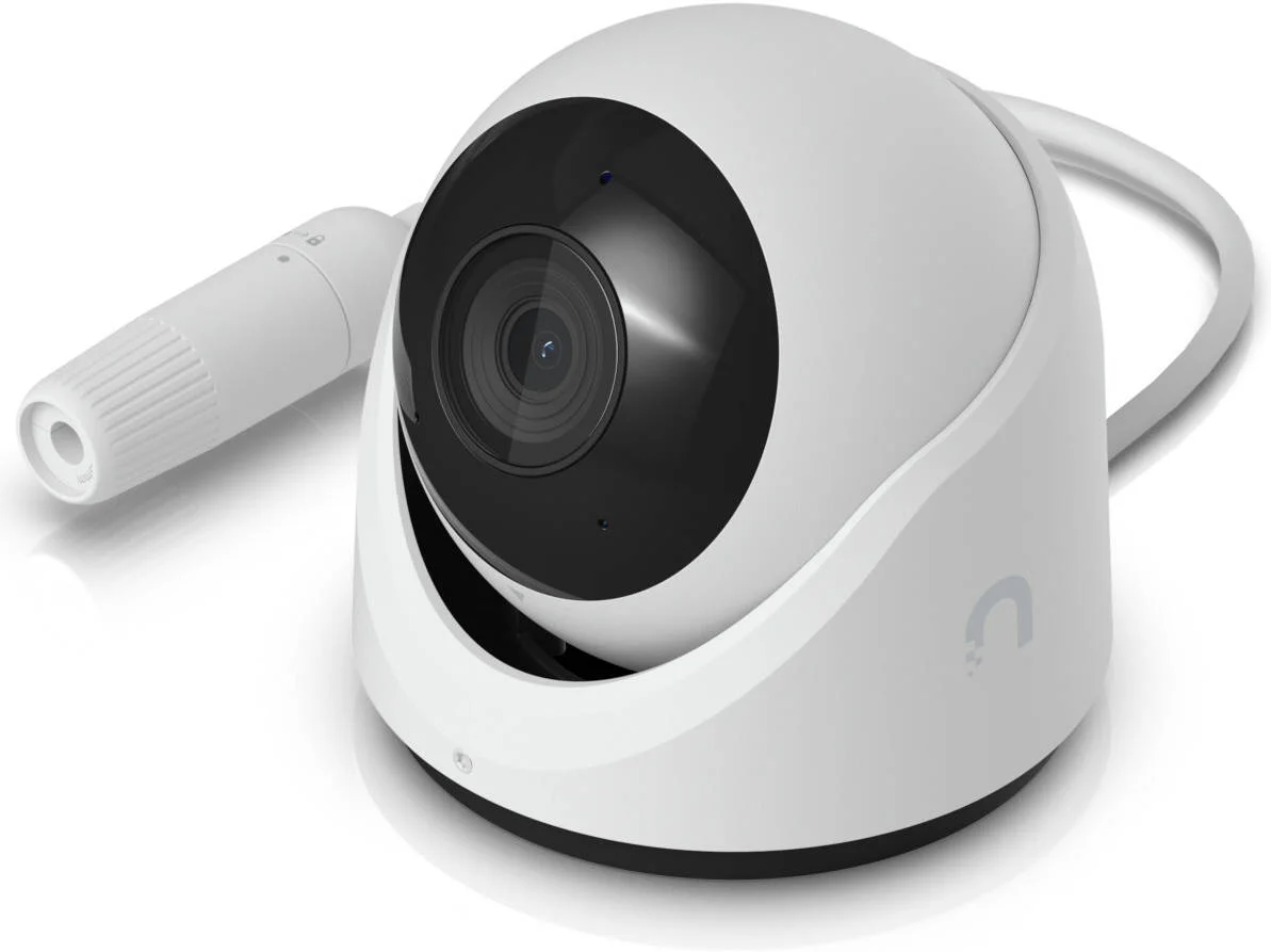 دوربین مداربسته تحت شبکه 4K AI مدل Ubiquiti UniFi G6 Turret، سنسور 8 مگاپیکسلی 1/1.8 اینچی، PoE، دید در شب 30 متری، مقاوم در برابر دستکاری IP66، زاویه دید گسترده 109.9 درجه، تشخیص چهره/پلاک خودرو، IK04، میکروفون داخلی، سفید | UVC-G6-TURRET دوربین مداربسته تحت شبکه 4K AI مدل Ubiquiti UniFi G6 Turret، سنسور 8 مگاپیکسلی 1/1.8 اینچی، PoE، دید در شب 30 متری، مقاوم در برابر دستکاری IP66، زاویه دید گسترده 109.9 درجه، تشخیص چهره/پلاک خودرو، IK04، میکروفون داخلی، سفید | UVC-G6-TURRET