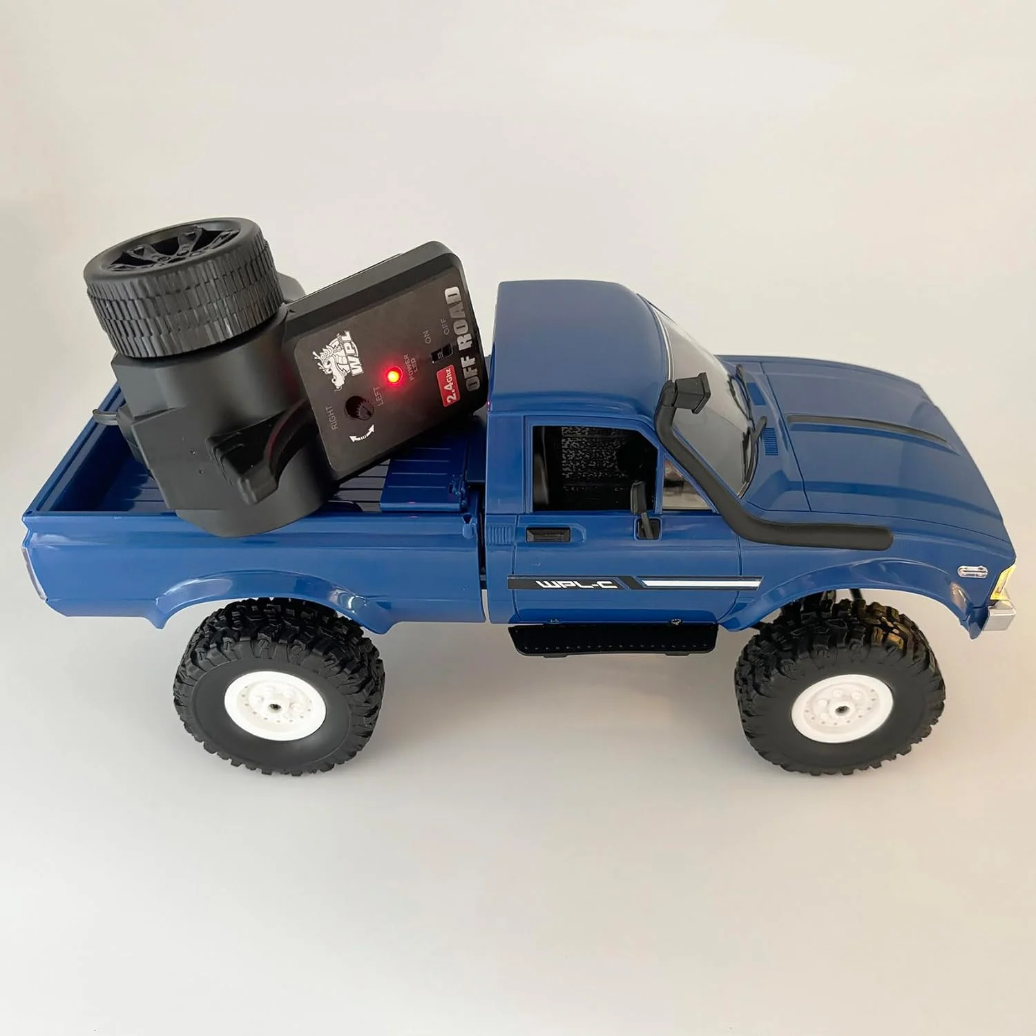 ماشین کنترلی صخره نورد دبلیو پی ال مدل C24، کامیون کنترلی 4x4 آفرود RTR، مقیاس 1/16، کامیون کنترلی تمام زمینی 2.4 گیگاهرتز با فرمان متناسب، چراغ های ال ای دی، اسباب بازی سرگرمی بزرگسالان