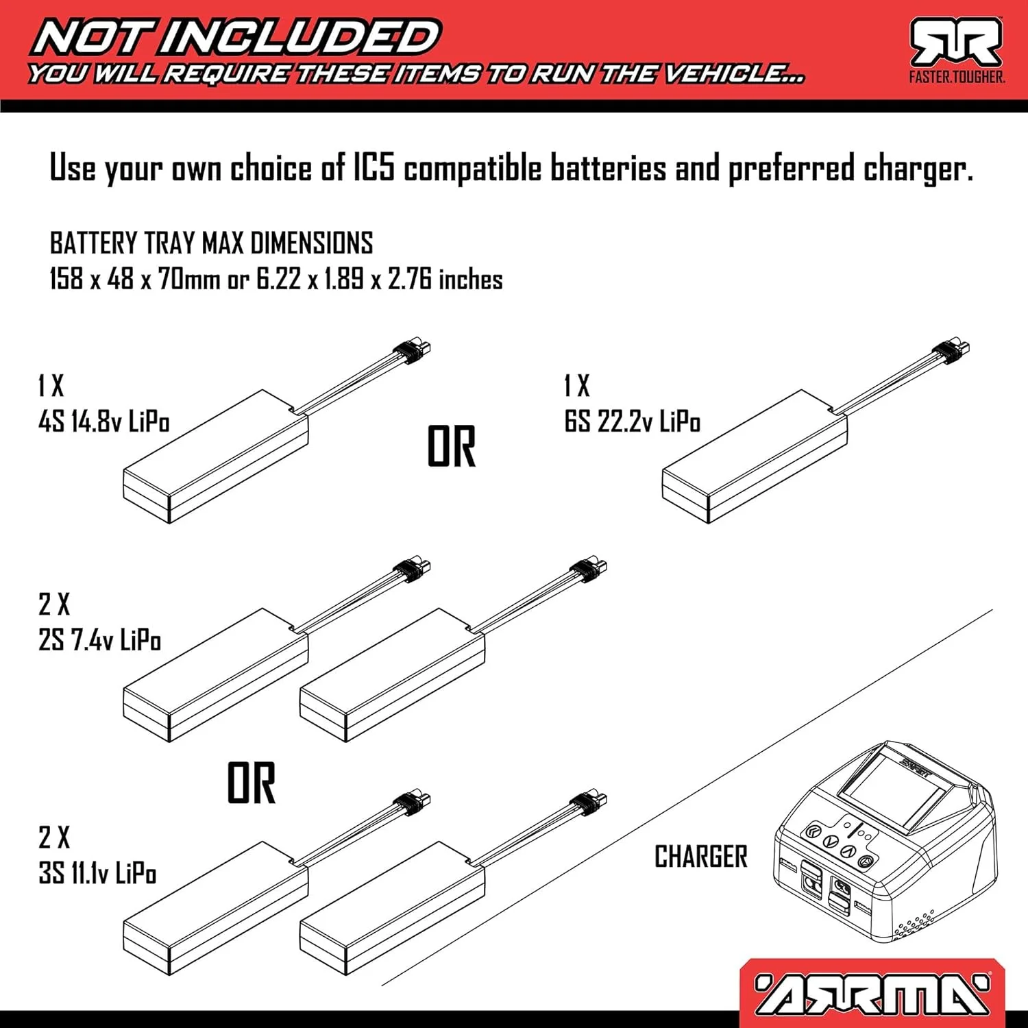 کامیون آرسی ARRMA مدل NOTORIOUS 4X4 6S BLX بدون جاروبک V6 مقیاس 1/8، کامیون شیرین کاری RTR (باتری و شارژر شامل نمی شود)، (مشکی)، ARA8611V6T1 کامیون آرسی ARRMA مدل NOTORIOUS 4X4 6S BLX بدون جاروبک V6 مقیاس 1/8، کامیون شیرین کاری RTR (باتری و شارژر شامل نمی شود)، (مشکی)، ARA8611V6T1