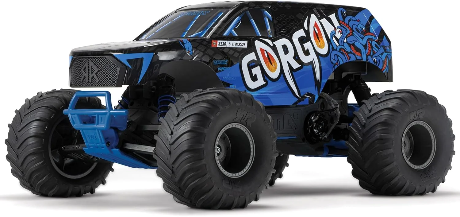 آفرود ماشین آرسی مانستر تراک ARRMA Gorgon 4X2 MEGA 550 براش 1/10 RTR (باتری و شارژر شامل نمی شود)، ARA3230T1
