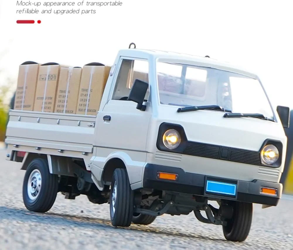 ماشین کنترلی WPL D12، کامیون آفرود دریفت، صخره نورد با موتور براش 260، مقیاس 1:10