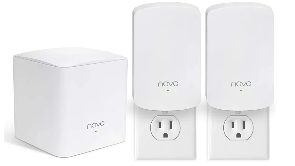 سیستم وای فای مش تندا MW5 Nova، روتر بی سیم، پوشش تا 325 متر مربع، روتر مش گیگابیتی برای اینترنت بی سیم، جایگزین توسعه دهنده، سازگار با الکسا، طراحی پلاگین، بسته 3 عددی | MW5 3PK