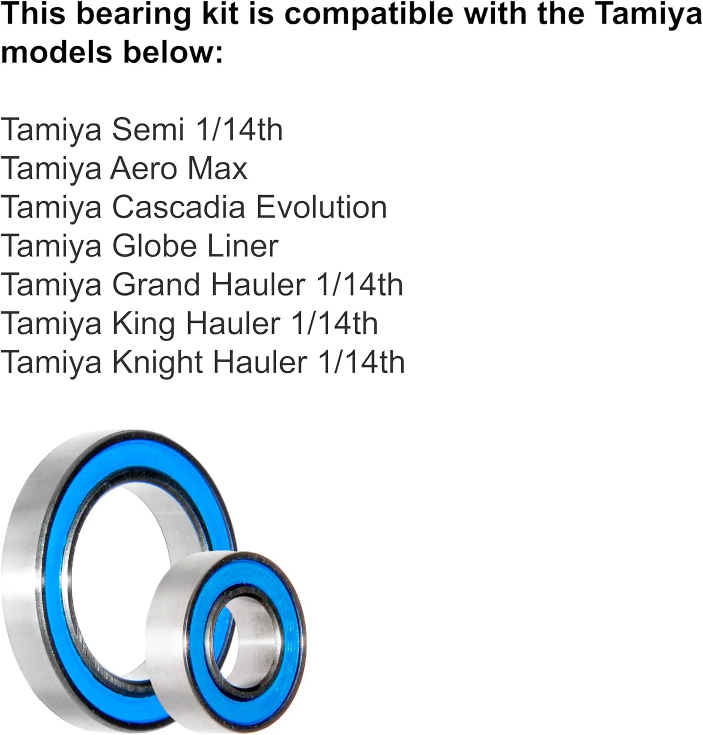 کیت بلبرینگ برای تامییا 1/14 سمی گرند و کینگ هاولر