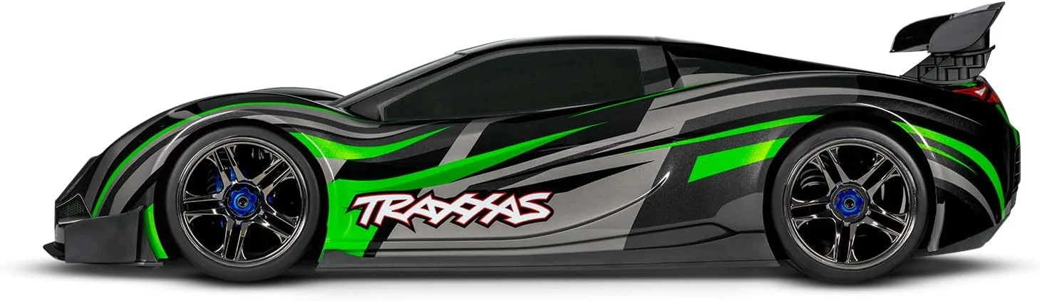 ماشین سوپر اسپرت چهار چرخ متحرک Traxxas 64077-3 - XO-1 مقیاس 1/7 RTR با رادیو TQi و TSM، سبز