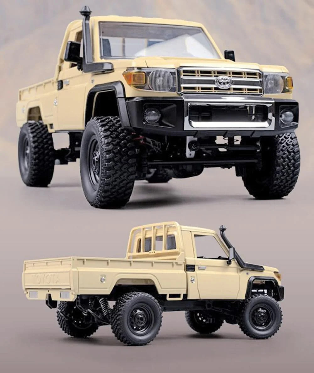 ماشین کنترلی صخره نورد آفرود تویوتا LC79 مدل MN82 مقیاس 1/12، پیکاپ کنترلی 2.4G با موتور 280 و سیستم گاز و فرمان متناسب، مناسب برای سرگرمی