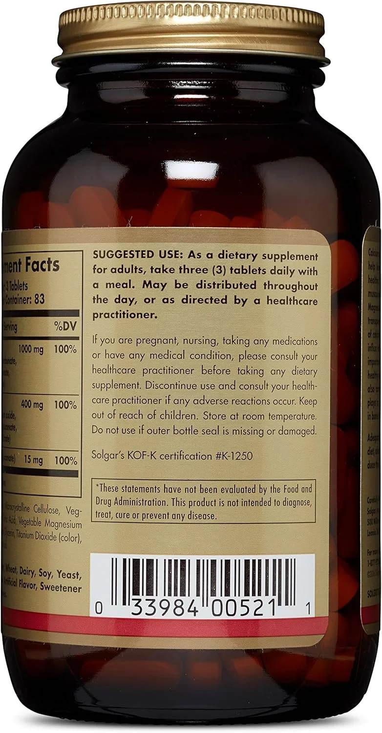 سولگار کلسیم منیزیم به همراه زینک ۲۵۰ عدد قرص