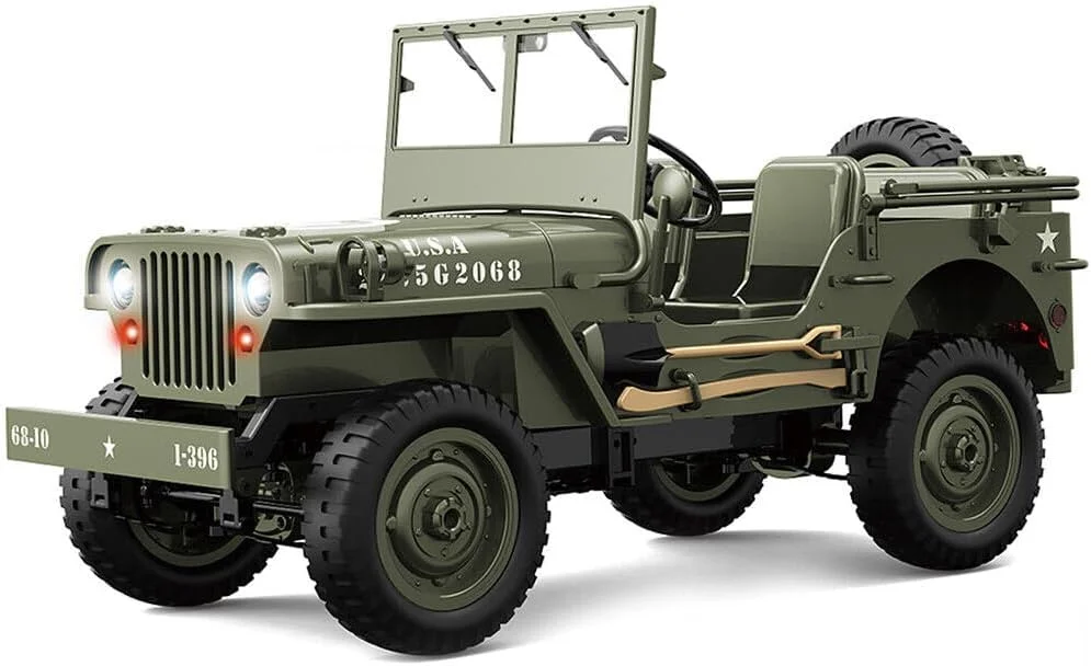 ماشین کنترلی صخره نورد YIKESHU، کامیون آفرود نظامی، مقیاس 1/10، RTR، مناسب تمام سطوح، 2.4 گیگاهرتز، ماشین کنترلی حرفه ای برای بزرگسالان بالای 15 سال ماشین کنترلی صخره نورد YIKESHU، کامیون آفرود نظامی، مقیاس 1/10، RTR، مناسب تمام سطوح، 2.4 گیگاهرتز، ماشین کنترلی حرفه ای برای بزرگسالان بالای 15 سال