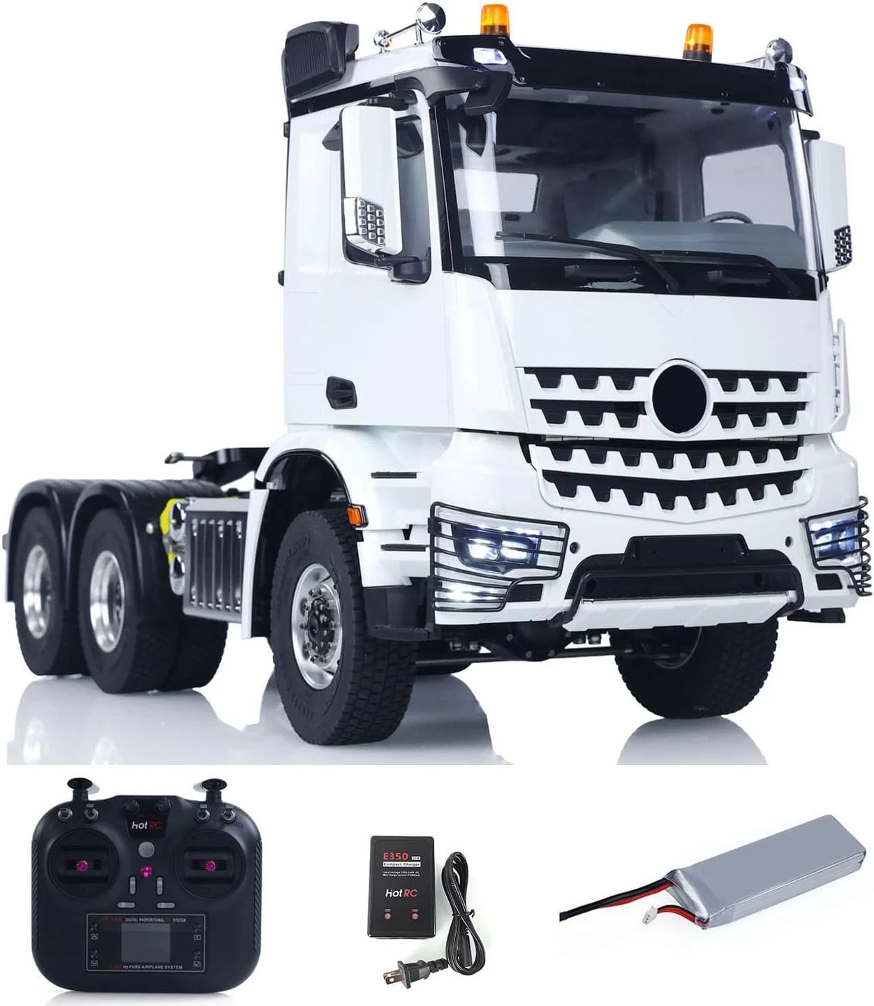 کامیون تراکتور آرسی فلزی رادیویی مقیاس 1/14، دارای گیربکس 2 سرعته و شاسی 6*6 مناسب مدل تریلر برای بزرگسالان کامیون تراکتور آرسی فلزی رادیویی مقیاس 1/14، دارای گیربکس 2 سرعته و شاسی 6*6 مناسب مدل تریلر برای بزرگسالان