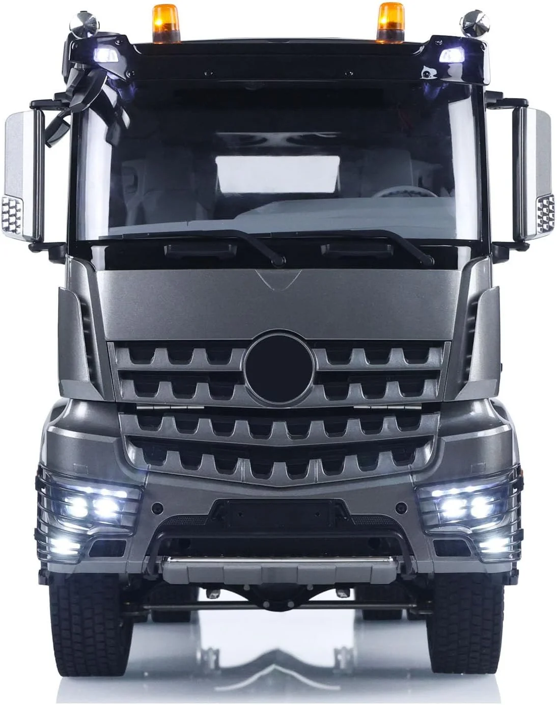 کامیون باری 6X6 تراکتور RC مقیاس 1/14 با باتری رادیویی RTR، گیربکس 2 سرعته برای مدل نیمه تریلر مناسب بزرگسالان