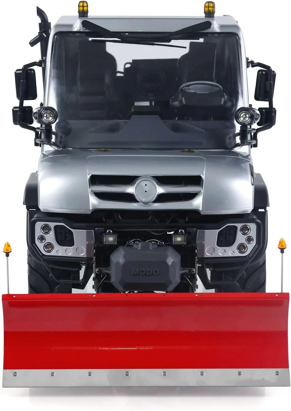 ماشین کمپرسی هیدرولیک آفرود کنترلی 4X4 مدل U423 در مقیاس 1:10 با تیغه برف روبی، خودرو خزنده صخره نورد با سیستم انتقال 2 سرعته، نور و صدا و ریموت کنترل ST8