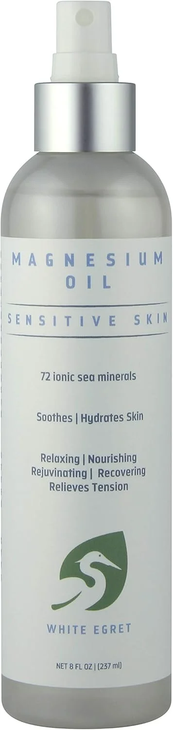 اسپری روغن منیزیم پوست حساس White Egret، 236 میلی لیتر