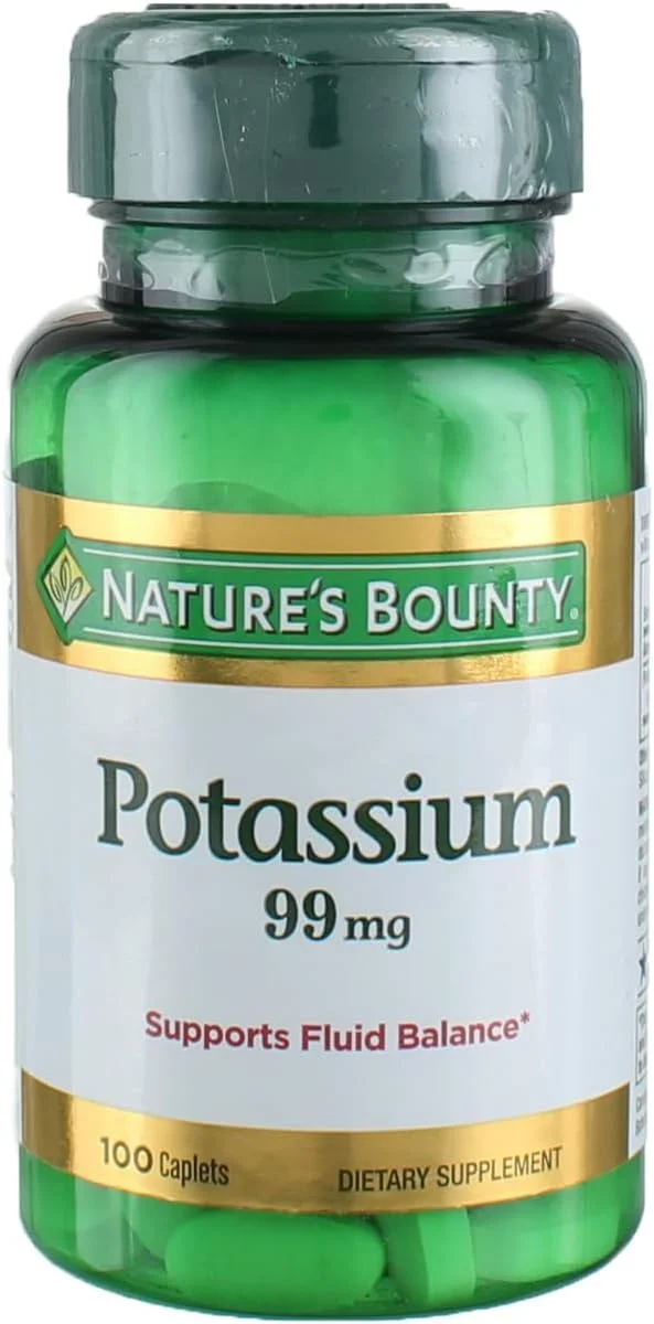 کپسول پتاسیم 99 میلی گرمی Nature's Bounty، 100 عددی