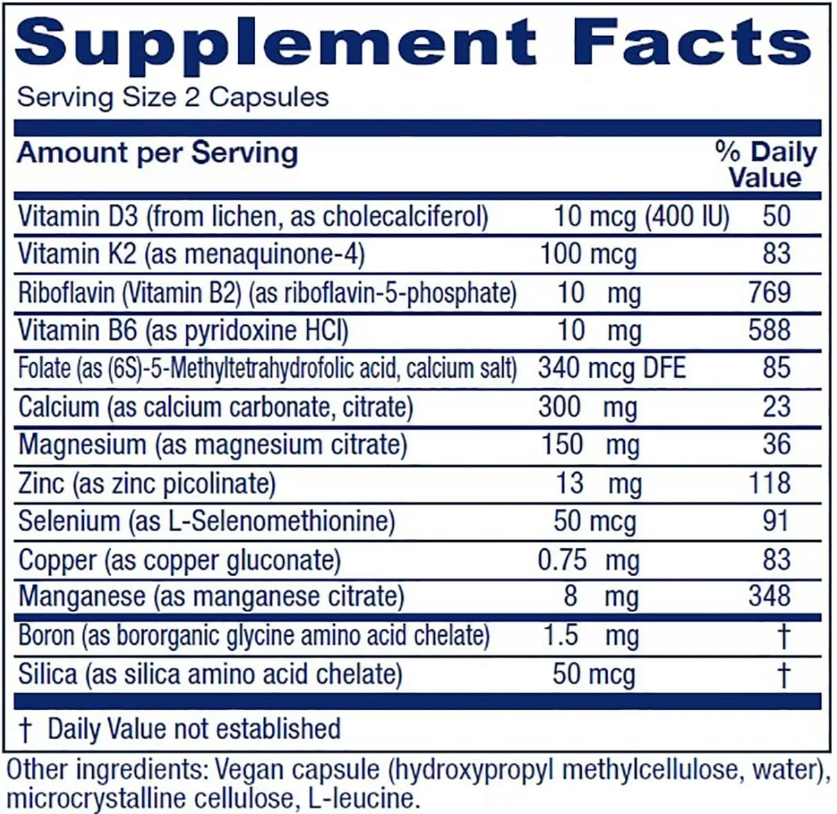 ویتانیکا استئوبلند - مکمل سلامت و استحکام استخوان - ویتامین D3 برای جذب کلسیم - مکمل حاوی ویتامین D، B2، کلسیم و فولات - خط تولید حرفه ای - 240 کپسول گیاهی