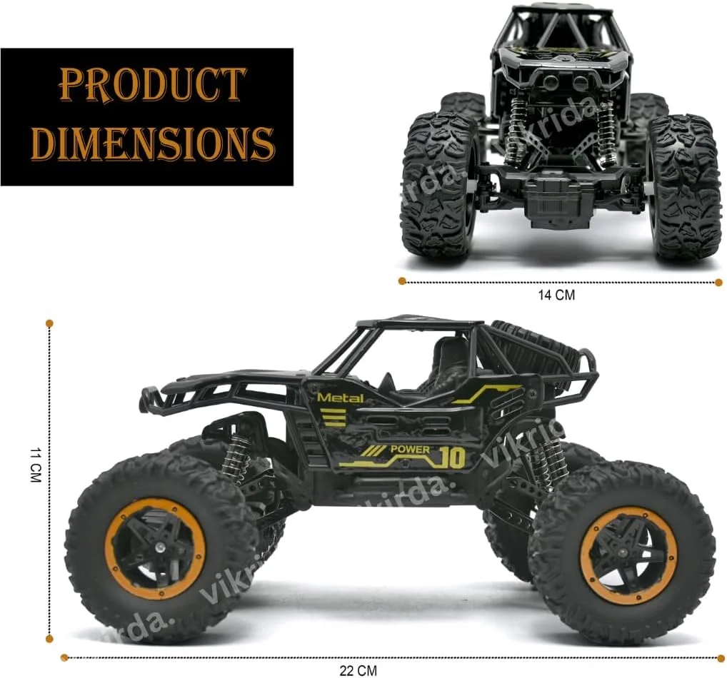 ماشین کنترلی VikriDA برای کودکان، ماشین صخره نورد هیولا، اسباب بازی ماشین کنترلی برای پسران و دختران - مشکی ماشین کنترلی VikriDA برای کودکان، ماشین صخره نورد هیولا، اسباب بازی ماشین کنترلی برای پسران و دختران - مشکی