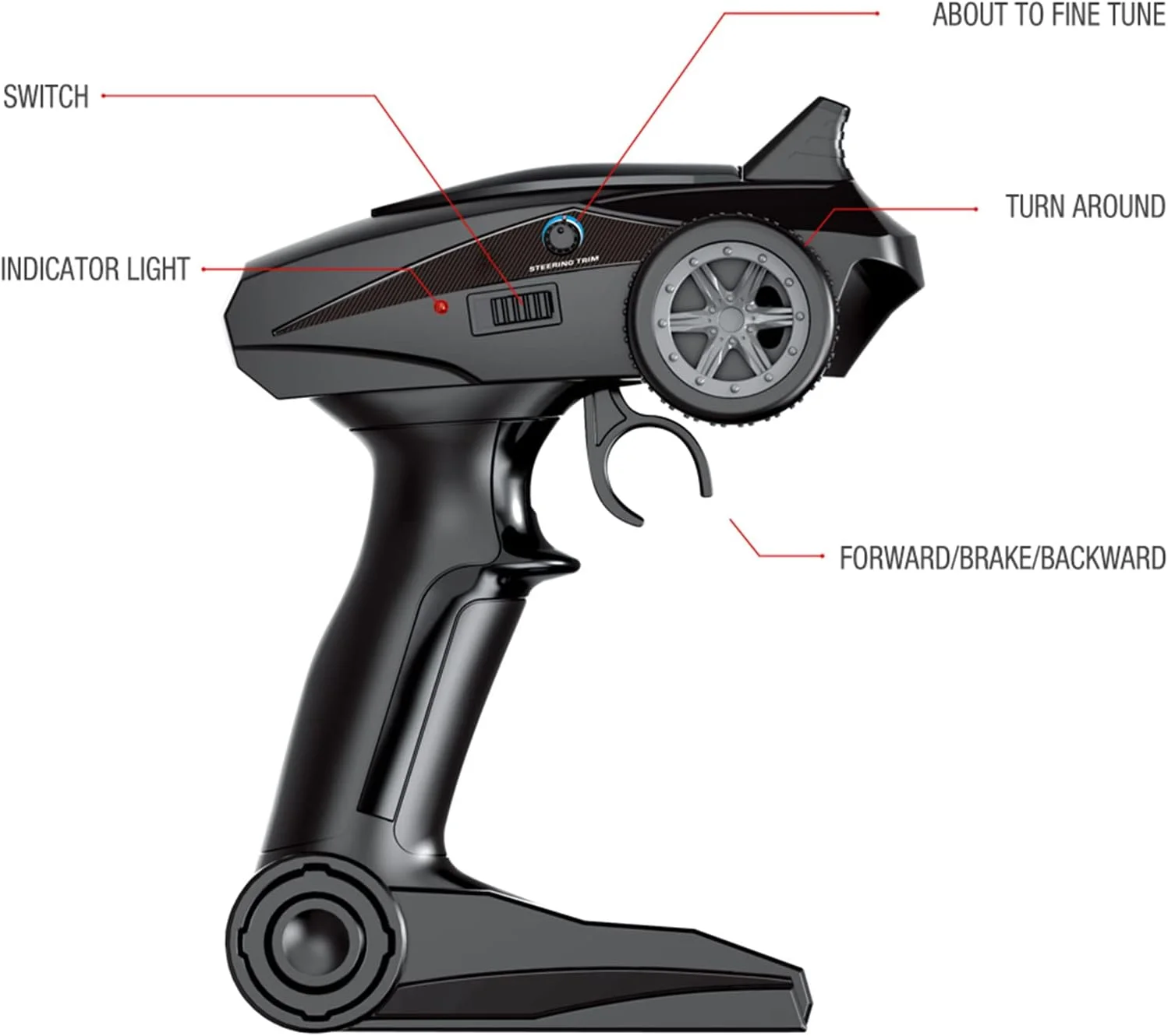 ماشین کنترلی 1/18 2.4 گیگاهرتز با سرعت بالا 30 کیلومتر در ساعت، کامیون های آفرود تمام زمینی 4WD، ماشین مسابقه ای صخره نوردی با مقیاس کامل، هدیه برای کودکان و بزرگسالان، 3 باتری ماشین کنترلی 1/18 2.4 گیگاهرتز با سرعت بالا 30 کیلومتر در ساعت، کامیون های آفرود تمام زمینی 4WD، ماشین مسابقه ای صخره نوردی با مقیاس کامل، هدیه برای کودکان و بزرگسالان، 3 باتری
