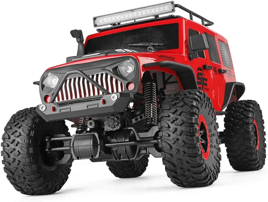 ماشین آرسی صخره نورد 1/10 2.4G 4WD با چراغ LED مدل RTR، کامیون های پر سرعت آفرود، اسباب بازی