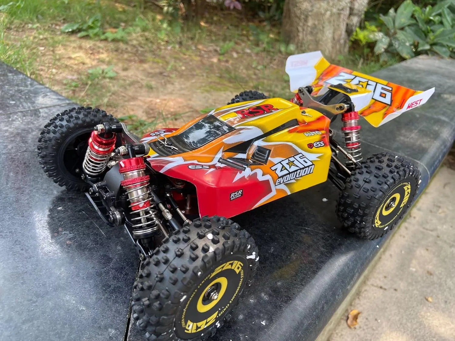 SOWOFA 144010 جدید weili1:14 موتور براشلس کنترل از راه دور فوق العاده سریع 75 کیلومتر در ساعت خودروی آفرود کنترل از راه دور مدل خودروی آفرود آلیاژی