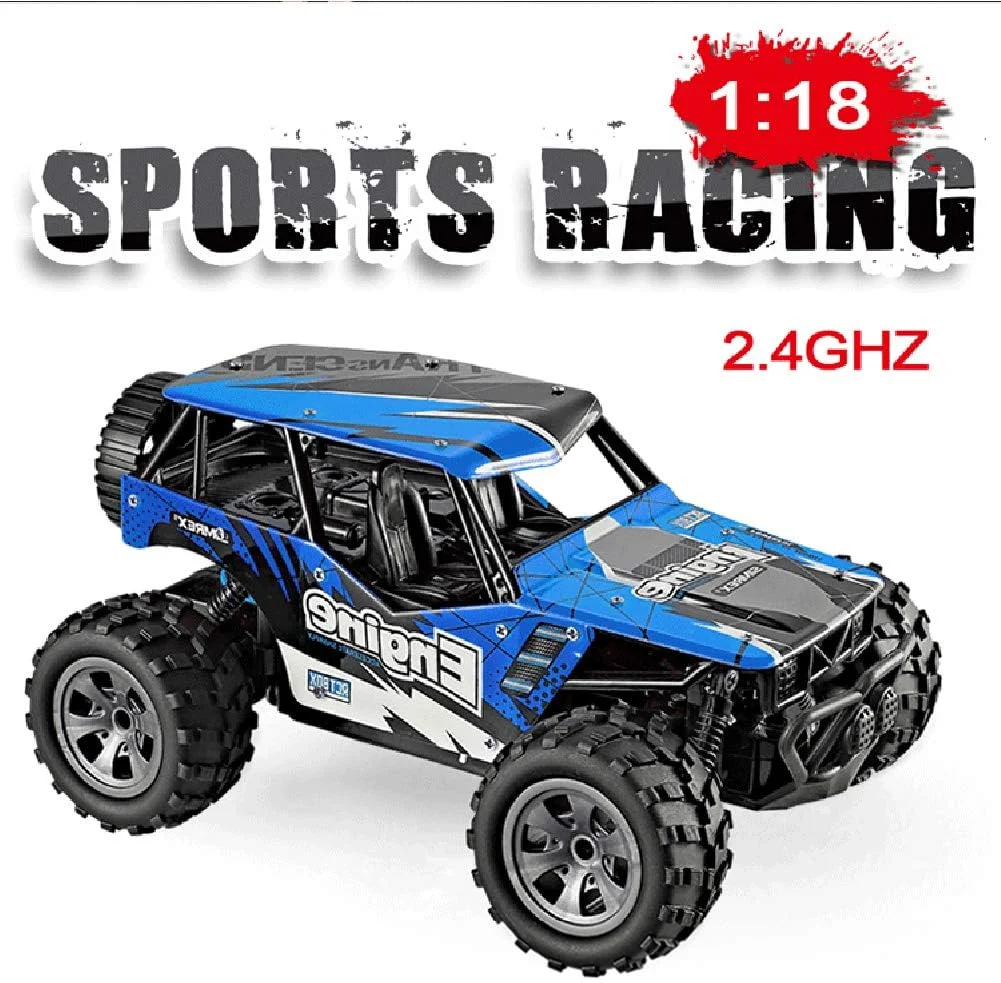 ماشین کنترلی انگیزه قوی، مقیاس 1:18، کنترل از راه دور 50 متری، 2.4 گیگاهرتز، سرعت 20 کیلومتر بر ساعت، کامیون مسابقه ای صخره نوردی، باگی آفرود پرسرعت، اسباب بازی سرگرمی الکتریکی صحرایی، هدیه کودک