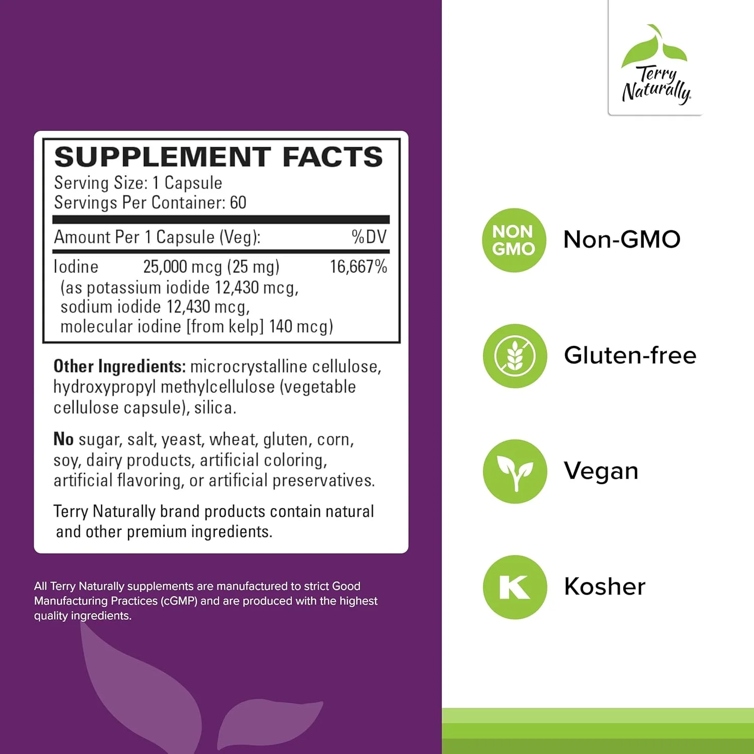 تری نچرالی تری-یداین (25 میلی گرم) - 60 کپسول