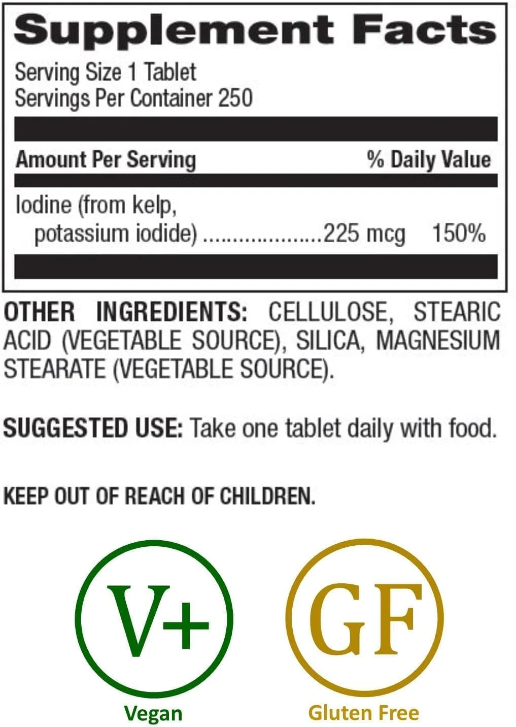 مکمل ید جلبک دریایی نچرال نوترا، پشتیبانی از تیروئید، تقویت سیستم ایمنی، تنظیم متابولیسم، افزایش توانایی شناختی، جلبک دریایی، تهیه شده از جلبک دریایی اقیانوس اطلس، 225 میکروگرم، 250 قرص (2 بسته) مکمل ید جلبک دریایی نچرال نوترا، پشتیبانی از تیروئید، تقویت سیستم ایمنی، تنظیم متابولیسم، افزایش توانایی شناختی، جلبک دریایی، تهیه شده از جلبک دریایی اقیانوس اطلس، 225 میکروگرم، 250 قرص (2 بسته)