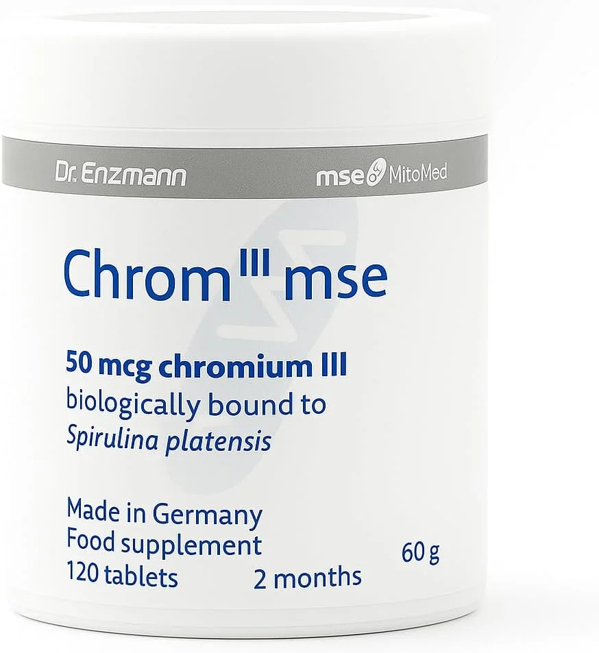 کرومیوم III 50 میکروگرم 120 قرص برای 2 ماه - ساخت آلمان