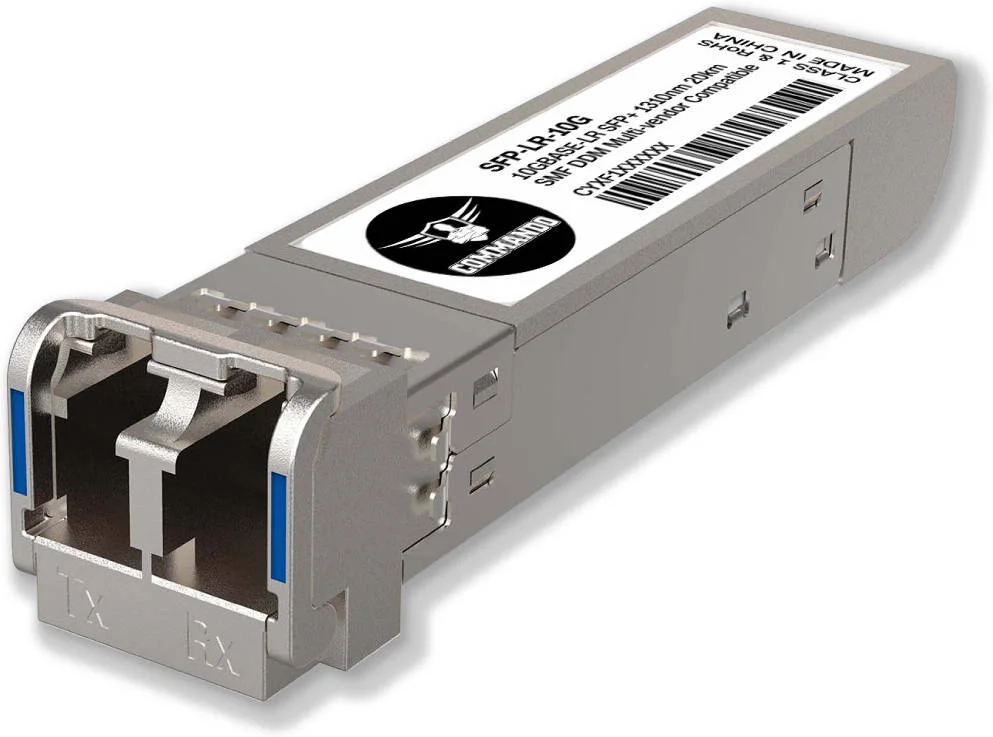 فرستنده و گیرنده Commando 10G SFP+ SMF (۱۳۱۰nm)، Lightning Copper 1000 Base-T SFP، قابلیت تعویض سریع، ۱.۲۵ گیگابیت بر ثانیه، فیبر تک حالته/چند حالته، فاصله ۱۰ کیلومتر | SFP-LR-10G