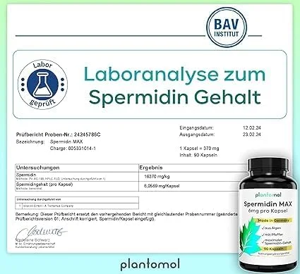 کپسول های آیدین با دوز بالا - 6 میلی گرم آیدین در هر کپسول - محتوای آیدین تایید شده توسط آزمایشگاه خارجی - تامین 3 ماهه - 90 کپسول آیدین مکس plantomol® کپسول های آیدین با دوز بالا - 6 میلی گرم آیدین در هر کپسول - محتوای آیدین تایید شده توسط آزمایشگاه خارجی - تامین 3 ماهه - 90 کپسول آیدین مکس plantomol®