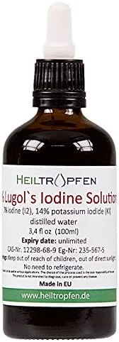 محلول ید لوگول Heiltropfen 7% 100 میلی لیتر | فرمولاسیون مایع 21% | ساخته شده با 7 درصد ید و 14% یدید پتاسیم | ® محلول ید لوگول Heiltropfen 7% 100 میلی لیتر | فرمولاسیون مایع 21% | ساخته شده با 7 درصد ید و 14% یدید پتاسیم | ®