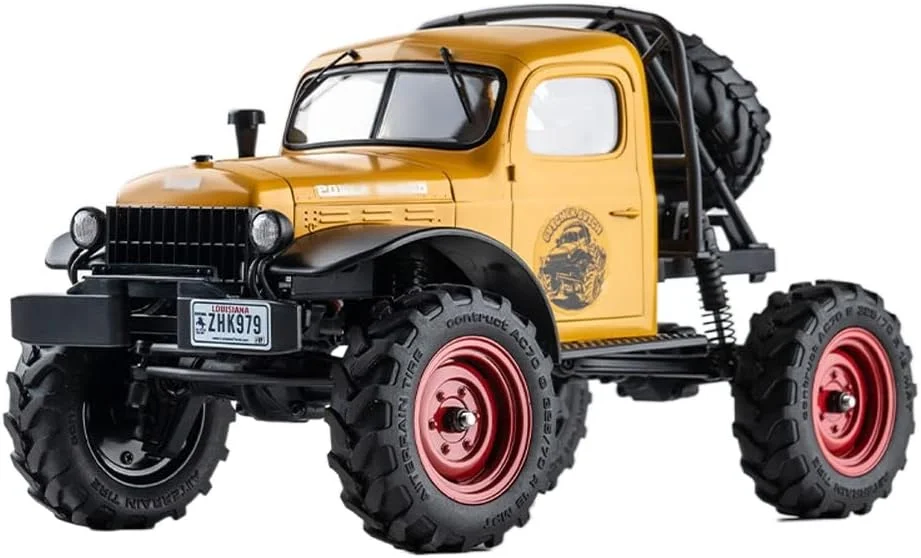 ماشین کنترلی مقیاس 1:24، ماشین مسابقه ای، 4WD مناسب تمام سطوح، ضد آب، ماشین آفرود، اسباب بازی الکتریکی کنترلی 2.4 گیگاهرتزی با چراغ LED، هدیه برای کودکان و بزرگسالان