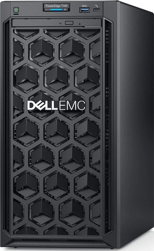 سرور Dell PowerEdge T140 - پردازنده Intel Xeon E-2224 3.4GHz، رم 8GB DDR4، هارد 1TB 7.2K RPM SATA، DVD+/-RW SATA Internal | PowerEdge-T140
