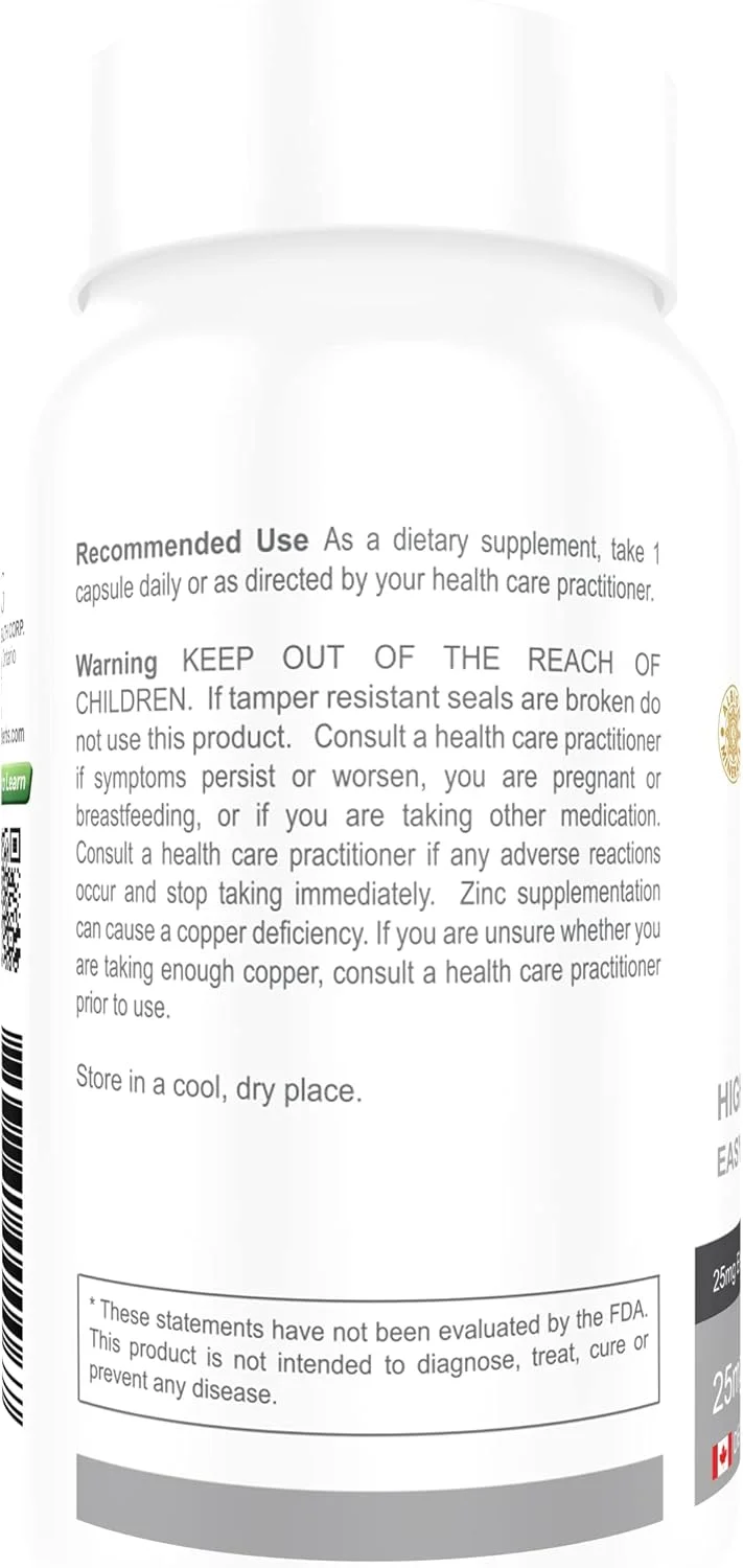 بیس گلیسینات روی - درجه ممتاز - جذب بسیار بالا - 90 کپسول گیاهی - 25 میلی گرم (روی المنتال) بیس گلیسینات روی - درجه ممتاز - جذب بسیار بالا - 90 کپسول گیاهی - 25 میلی گرم (روی المنتال)