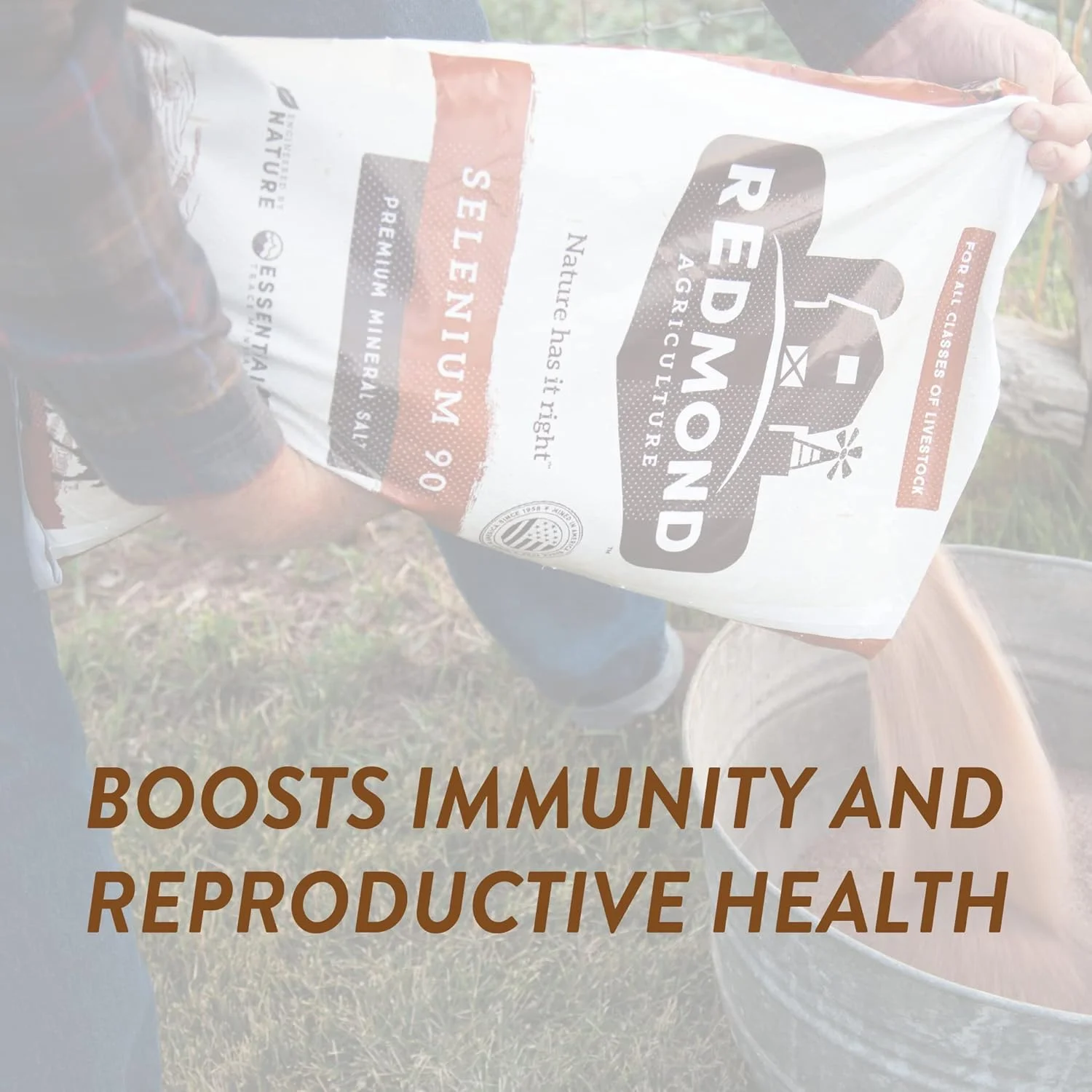 نمک معدنی ممتاز کشاورزی ردموند سلنیوم 90 نمک معدنی ممتاز کشاورزی ردموند سلنیوم 90