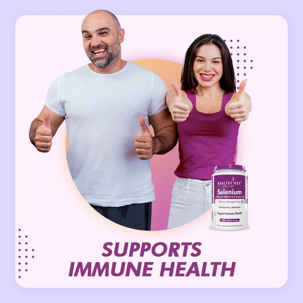 هلثی هی نوتریشن سلنیوم و ویتامین ای طبیعی + چای سبز، پشتیبانی از سلامت سیستم ایمنی - 120 کپسول گیاهی هلثی هی نوتریشن سلنیوم و ویتامین ای طبیعی + چای سبز، پشتیبانی از سلامت سیستم ایمنی - 120 کپسول گیاهی