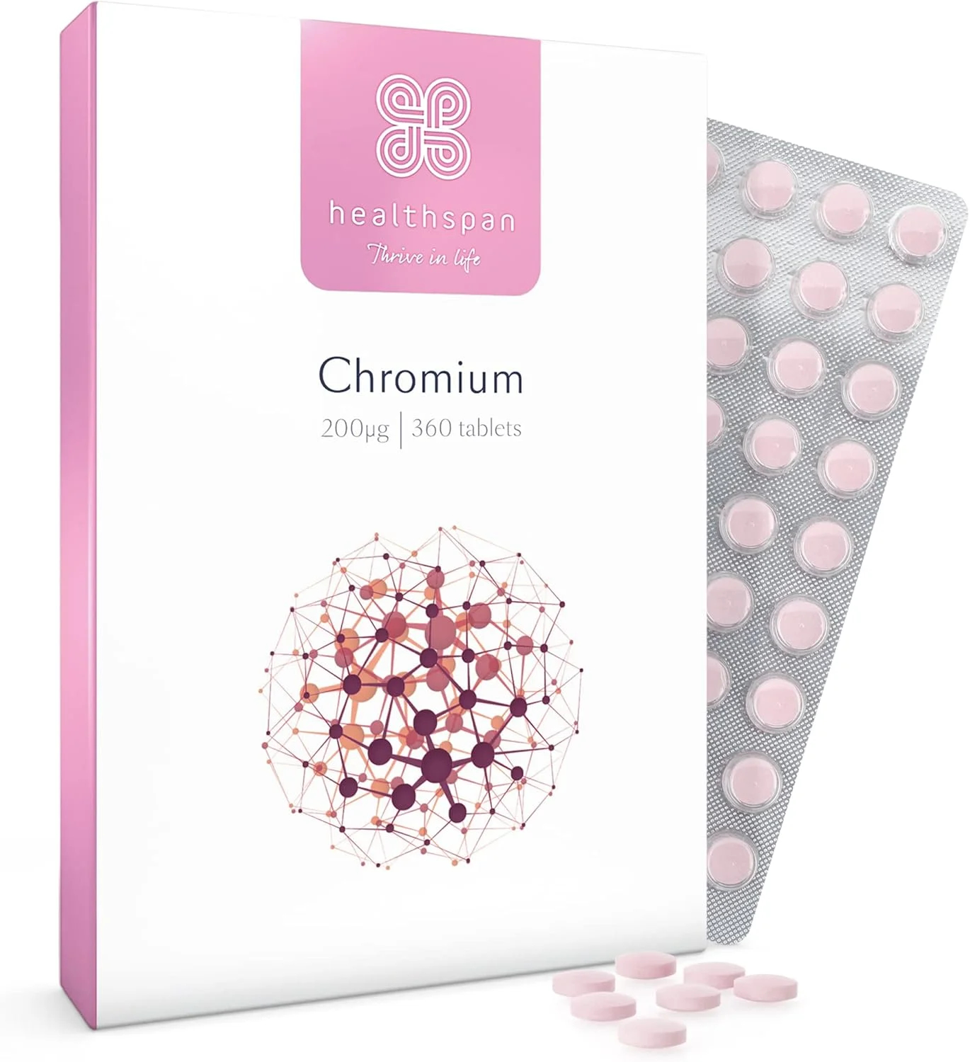 کرومیوم هلث اسپن | 360 قرص | 200 میکروگرم پیکولینات کرومیوم ویگن | جذب آسان | ویگن