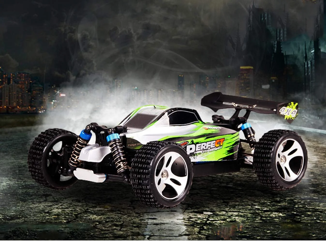 ماشین کنترلی حرفه ای پسرانه چهار چرخ متحرک آفرود دریفت شارژی مسابقه ای سرعت 40 کیلومتر در ساعت + اسباب بازی ماشین پر سرعت تولد