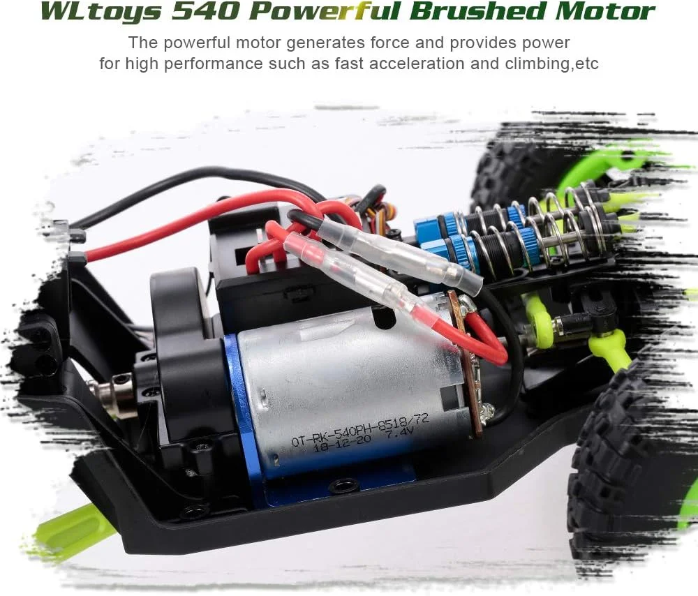 ماشین کنترلی سرعتی 12427 با سرعت 50 کیلومتر بر ساعت، مقیاس 1/12، 2.4G، چهار چرخ متحرک، ماشین آفرود، صخره نورد، کامیون آرسی