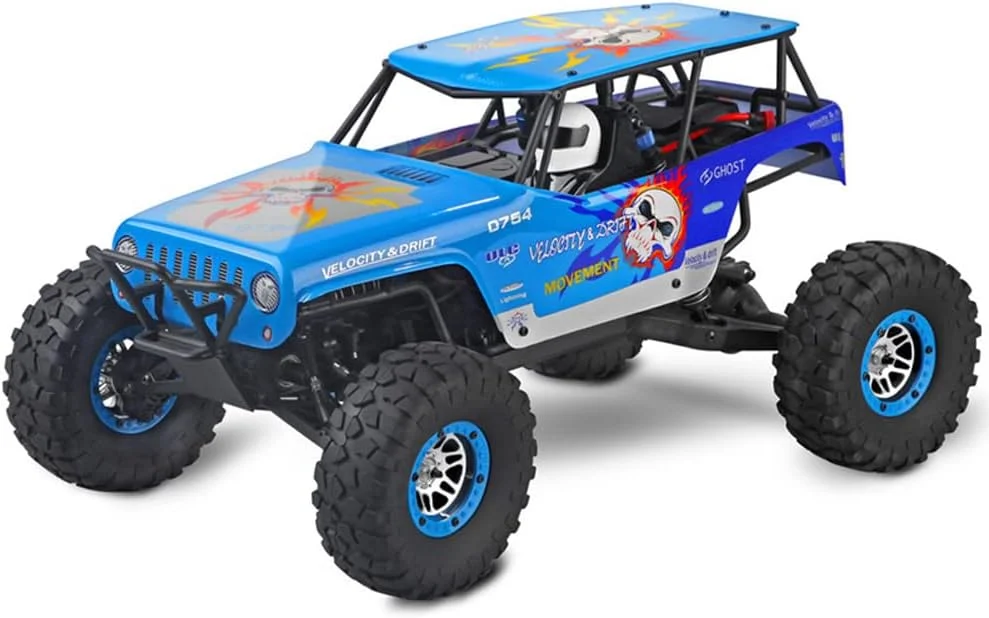 ماشین آفرود کنترلی 2.4G مقیاس 1:10 با سرعت 30 کیلومتر بر ساعت، ماشین صخره نوردی 4WD مناسب تمام سطوح