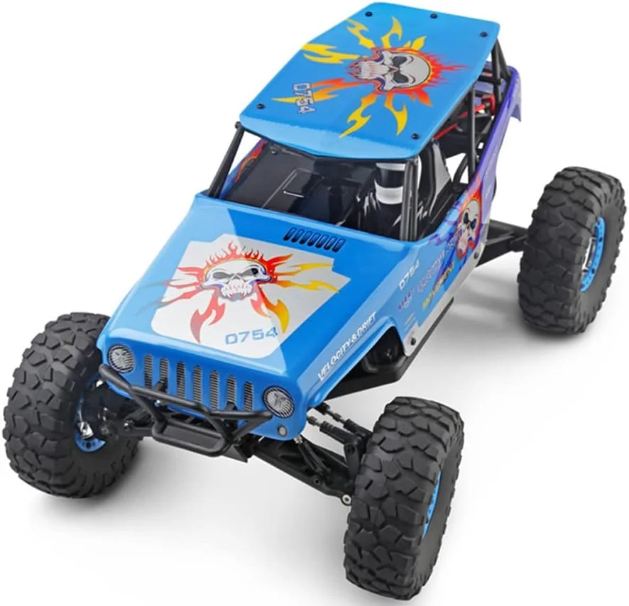 ماشین آفرود کنترلی 2.4G مقیاس 1:10 با سرعت 30 کیلومتر بر ساعت، ماشین صخره نوردی 4WD مناسب تمام سطوح