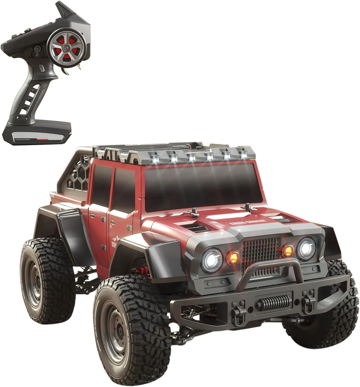 ماشین کنترلی پپیسکی، مقیاس 1:16، 2.4 گیگاهرتز، 38 کیلومتر بر ساعت، مناسب تمام سطوح، کامیون های آفرود 4WD، ماشین صخره نوردی، هدیه برای کودکان و بزرگسالان