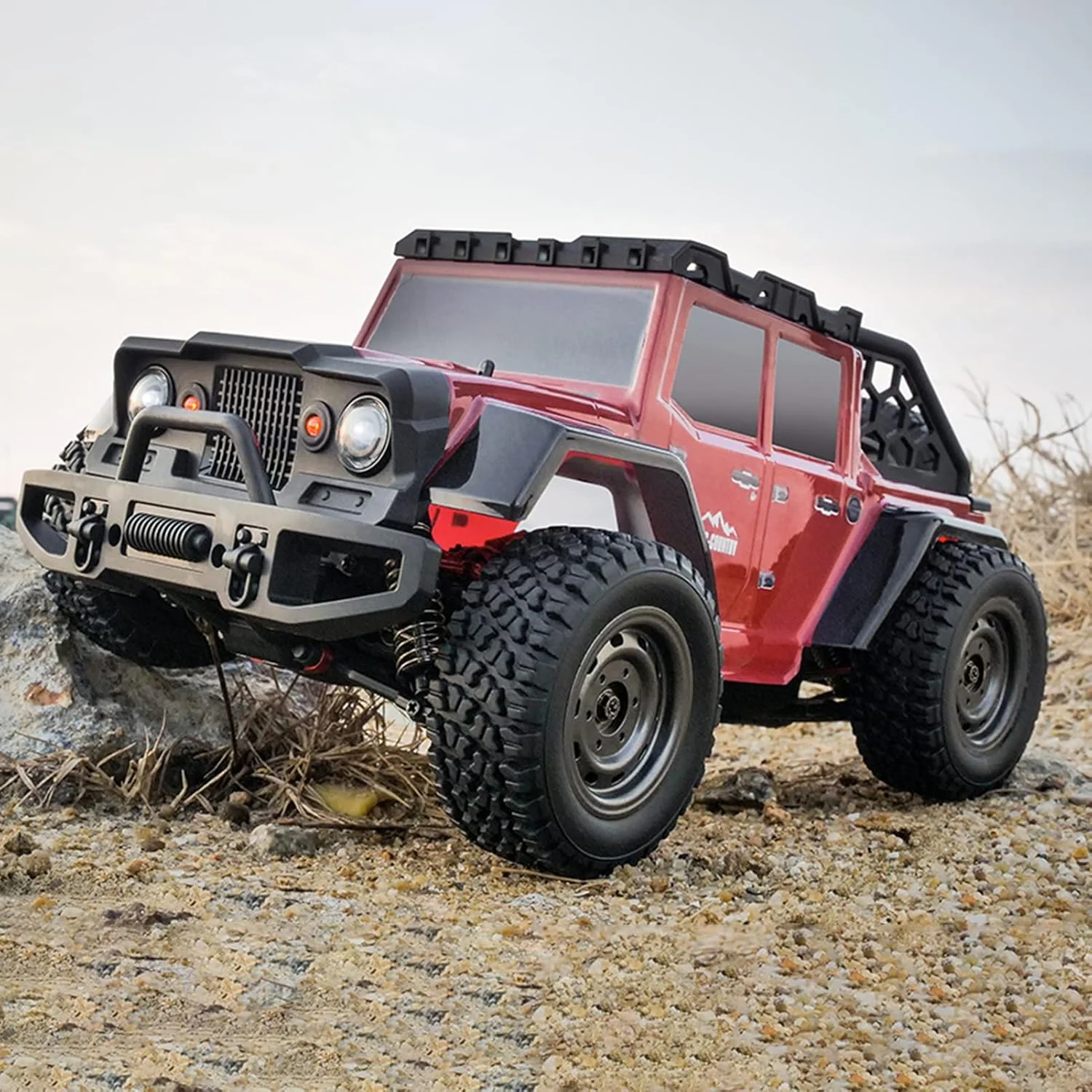 ماشین کنترلی پپیسکی مدل 116، 2.4 گیگاهرتز، 38 کیلومتر بر ساعت، مناسب تمام سطوح، کامیون آفرود 4WD، ماشین صخره نوردی، هدیه برای کودکان و بزرگسالان، دارای 2 باتری