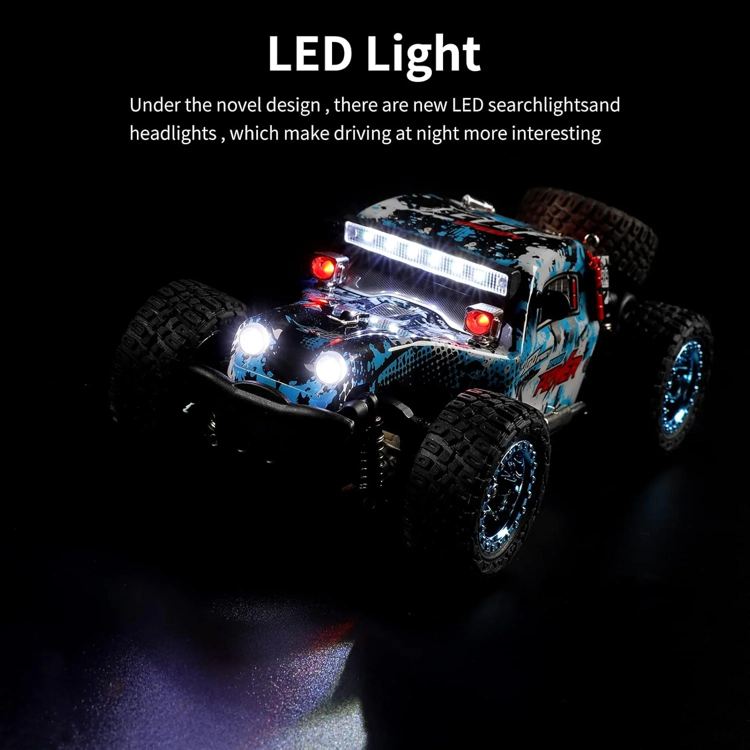 ماشین کنترلی OUNA 284161، مقیاس 1/28، 2.4 گیگاهرتز، سرعت 30 کیلومتر بر ساعت، ماشین مسابقه ای آفرود 4WD، هدیه ای برای کودکان و بزرگسالان